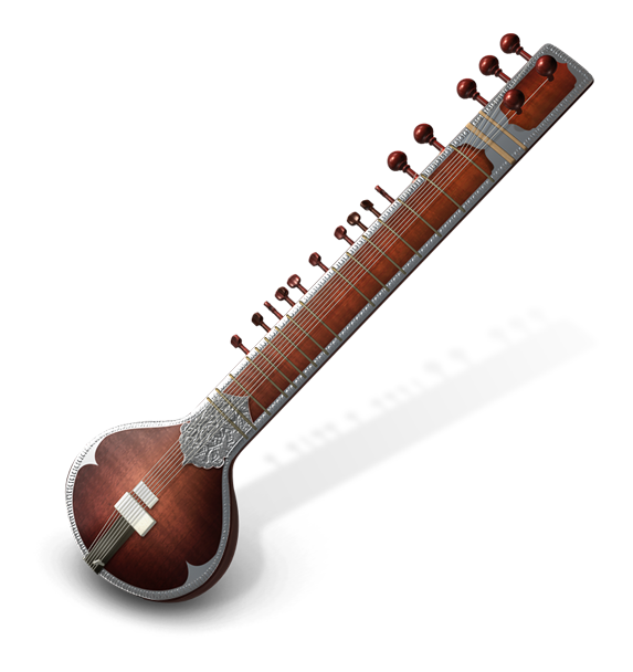 Sitar Musicalinstrument. - Sitar, Transparent background PNG HD thumbnail