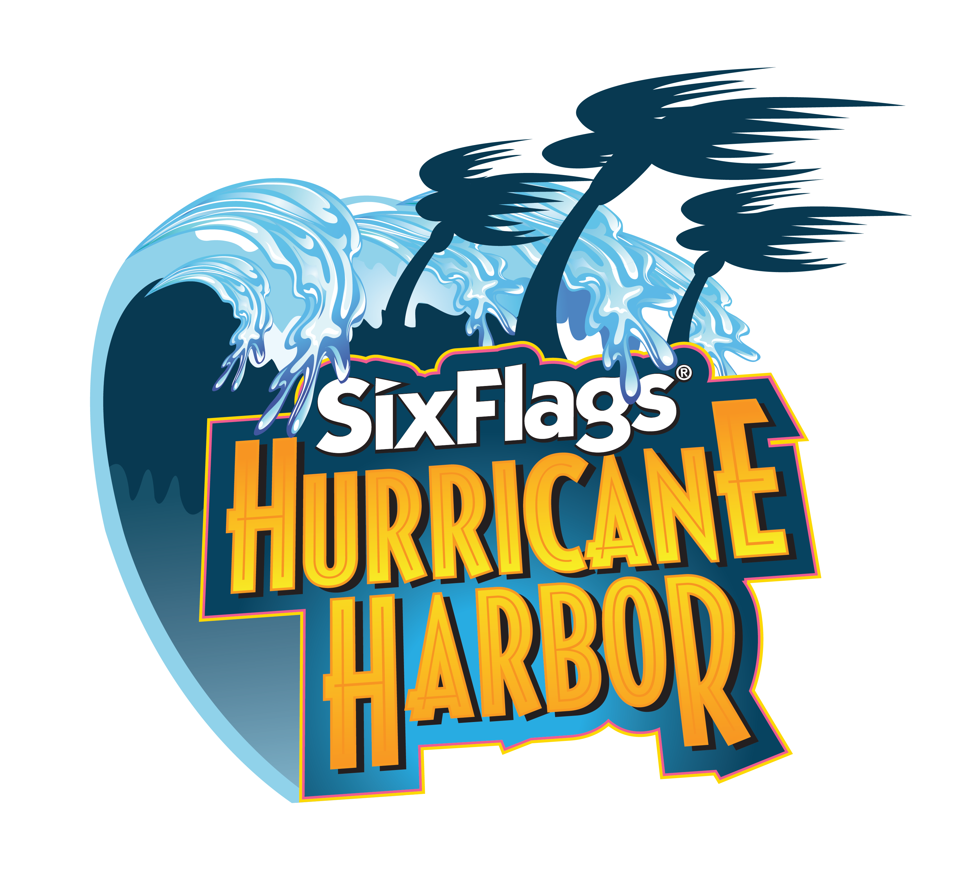 Logowithtrees.png - Six Flags, Transparent background PNG HD thumbnail