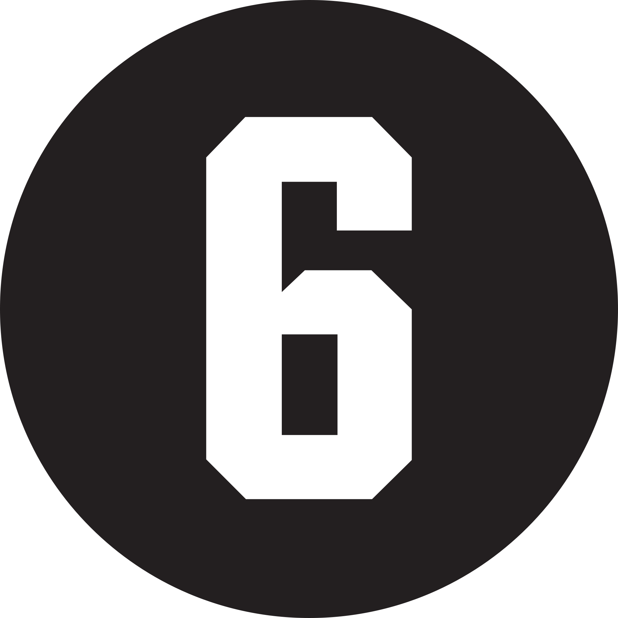 File:6 Tag.png - Six Black And White, Transparent background PNG HD thumbnail
