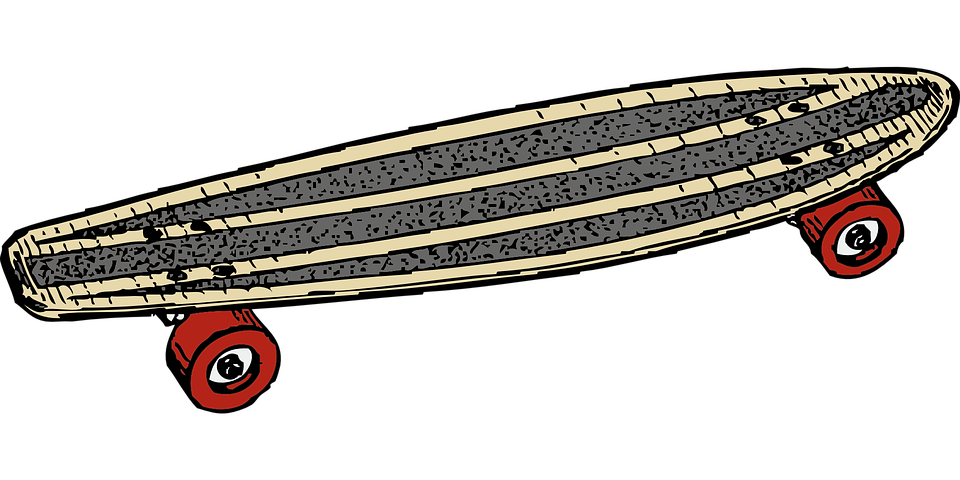 Skateboard, Board, Wheeled, Slide, Skate, Sport - Skateboard, Transparent background PNG HD thumbnail