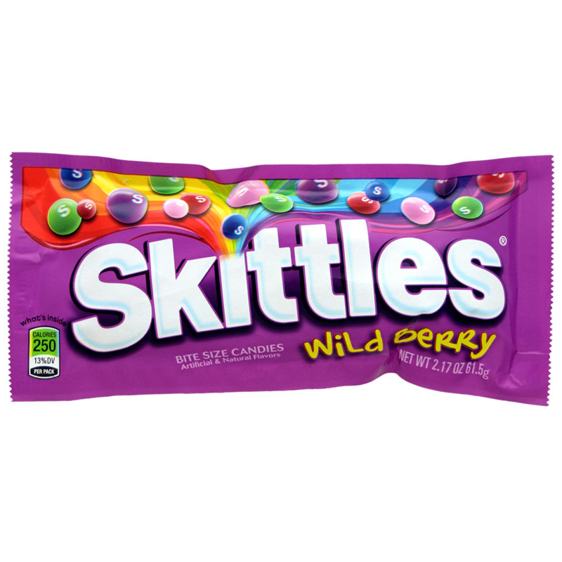 Skittles Wild Berry 2.17Oz (61.5G) - Skittles, Transparent background PNG HD thumbnail