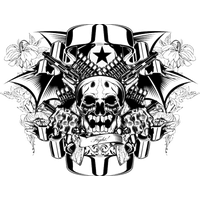 Share To: - Skull Tattoo, Transparent background PNG HD thumbnail