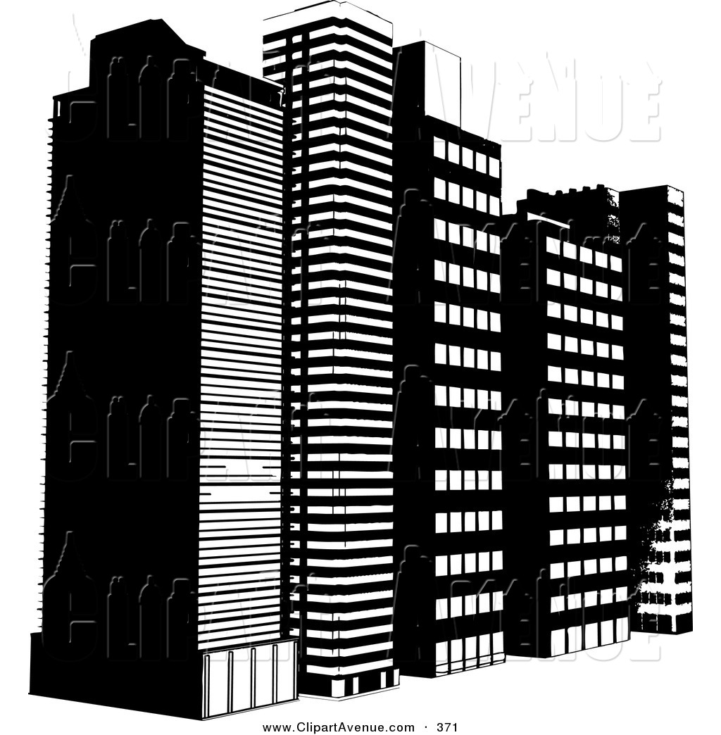 Skyscraper PNG Black And Whit