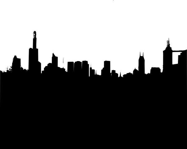 City Building Clipart. Skyscrapers In The At Clker Com Vector - Skyscraper Black And White, Transparent background PNG HD thumbnail