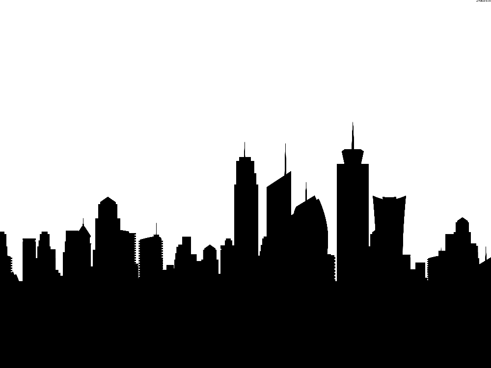City Skyline Silhouette Png Chicago Skyline Silhouette Png. Black And White Hdpng.com  - Skyscraper Black And White, Transparent background PNG HD thumbnail