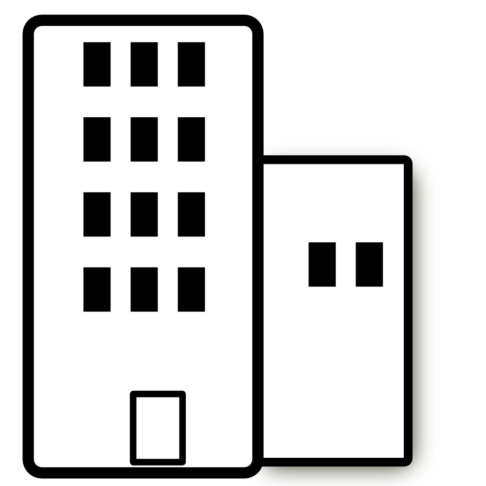 Pin Skyscraper Clipart Black And White #2 - Skyscraper Black And White, Transparent background PNG HD thumbnail