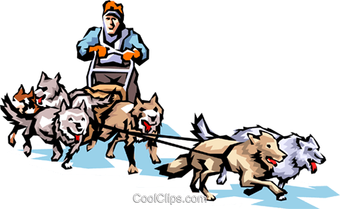 Sled Dog Clipart Dog Sledding Royalty Free Vector Clip Art Illustration Peop1350 Coloring Pages Online Free - Sled Dog, Transparent background PNG HD thumbnail