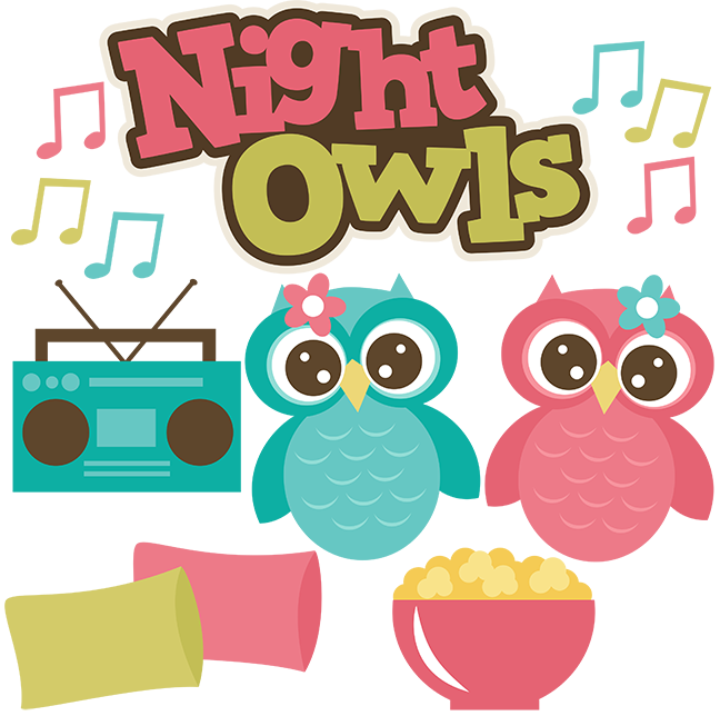 Night Owls Svg Files Sleepover Svg Files Popcorn Svg File Pillow Svgs Owl Svg File Friends Svgs - Sleepover, Transparent background PNG HD thumbnail