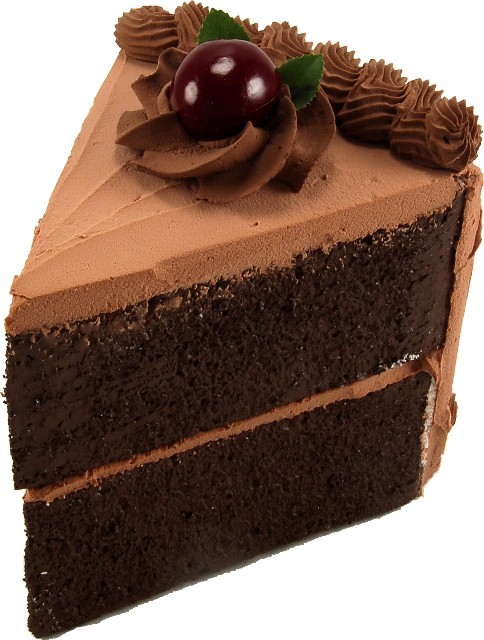 Chocolate Fake Cake Slice - Slice Of Cake, Transparent background PNG HD thumbnail