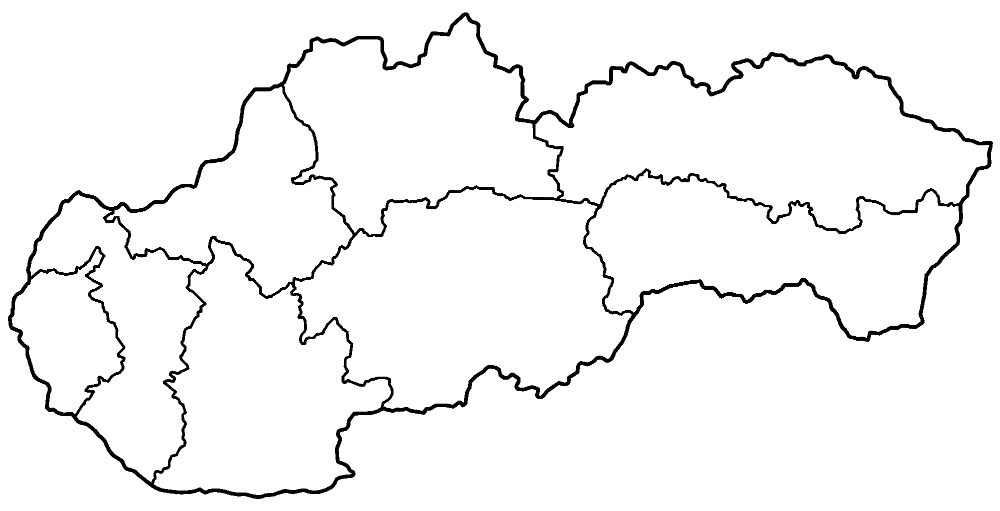 File:slovakia Regions Blank.png - Slovakia, Transparent background PNG HD thumbnail