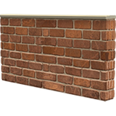 Small Brick Wall - Bricks, Transparent background PNG HD thumbnail