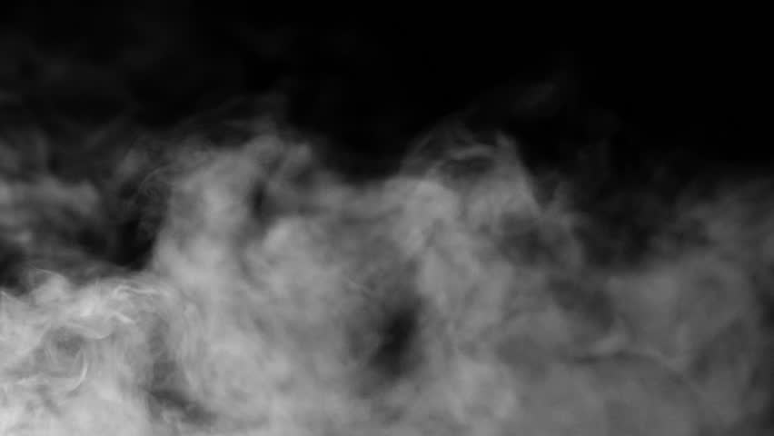 Smoke On Black Background - H