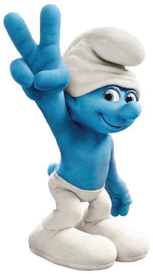 Smurf Peace.png - Smurf, Transparent background PNG HD thumbnail