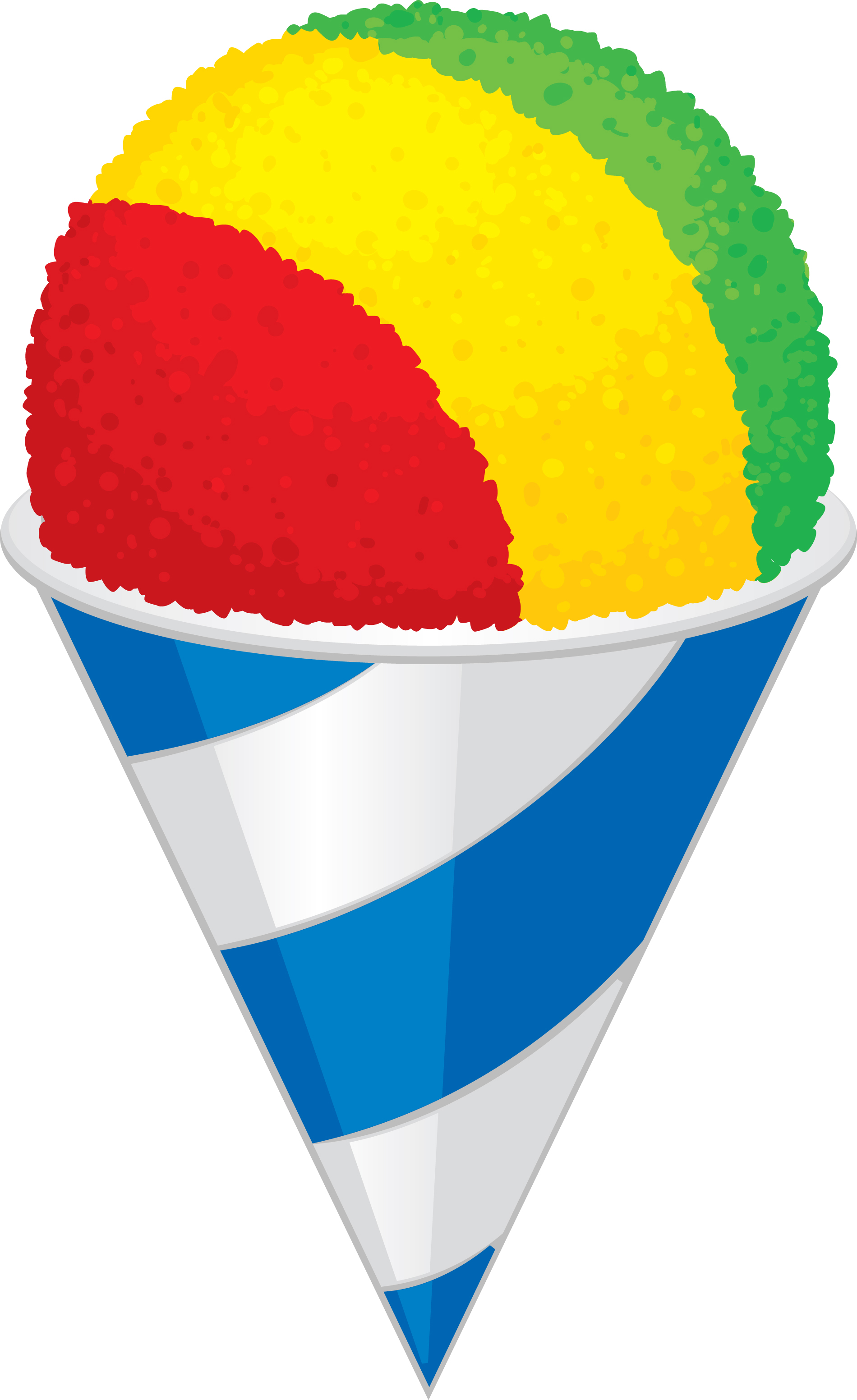 Rainbow Snow Cone Clipart - Sno Cone, Transparent background PNG HD thumbnail