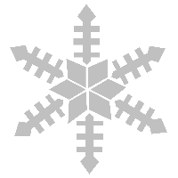 Snowflakes border frame PNG i