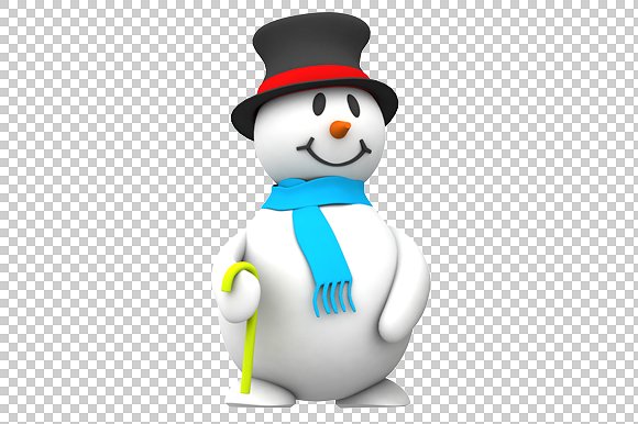 Snowman   3D Render Png   Graphics - Snowman, Transparent background PNG HD thumbnail