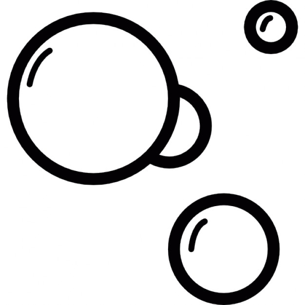 Soap Bubbles PNG Black And White - Bubbles  Icon