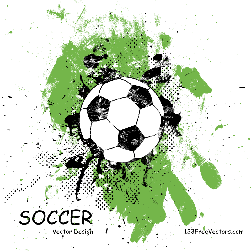 Grunge Soccer Ball Vector Preview - Socar Vector, Transparent background PNG HD thumbnail