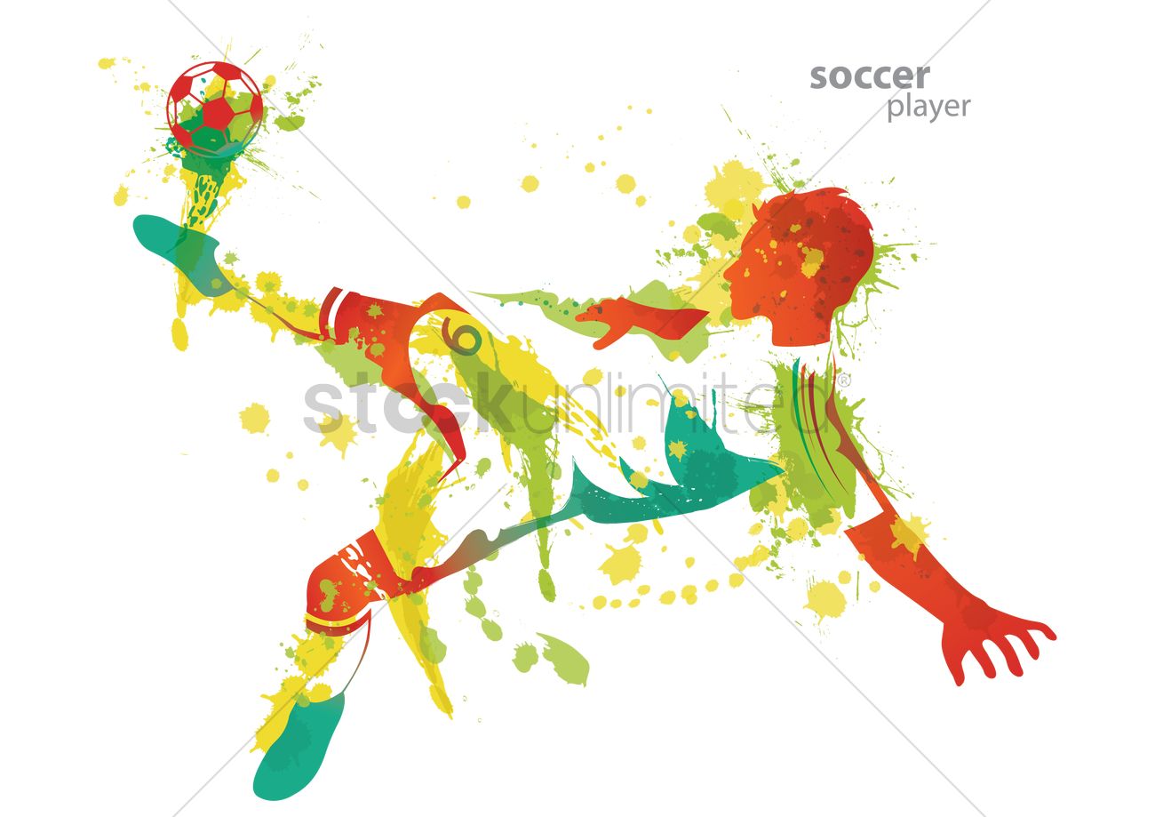 Soccer Player Kicks A Ball Vector Graphic - Socar Vector, Transparent background PNG HD thumbnail