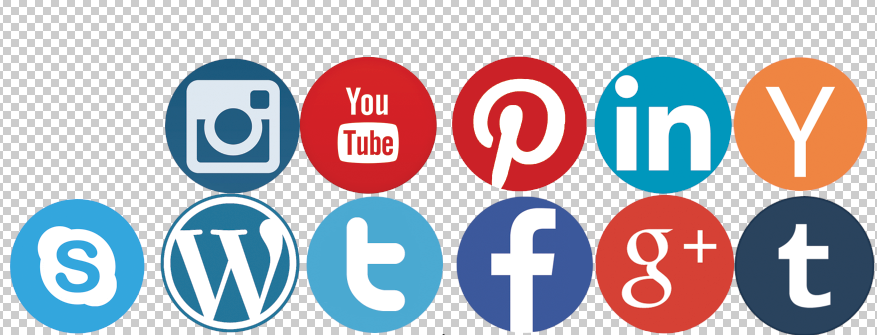 Flat Social Network Icons - Social Icons, Transparent background PNG HD thumbnail