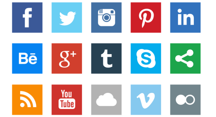 Free Social Media Icon Set - Social Icons, Transparent background PNG HD thumbnail