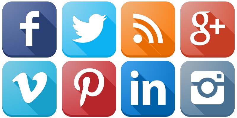 Social Media Icons - Social Icons, Transparent background PNG HD thumbnail