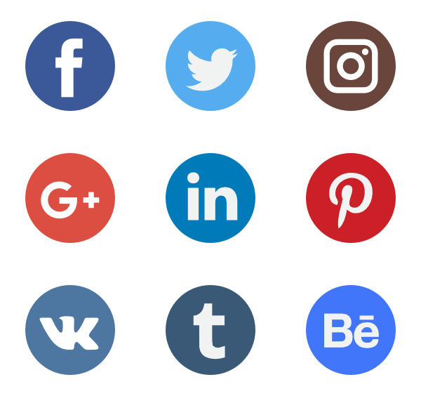 Social Icons Png - Social Network Logo Collection, Transparent background PNG HD thumbnail