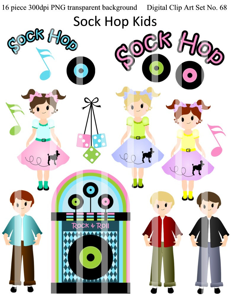 Popular Items For Sock Hop On Etsy - Sock Hop, Transparent background PNG HD thumbnail