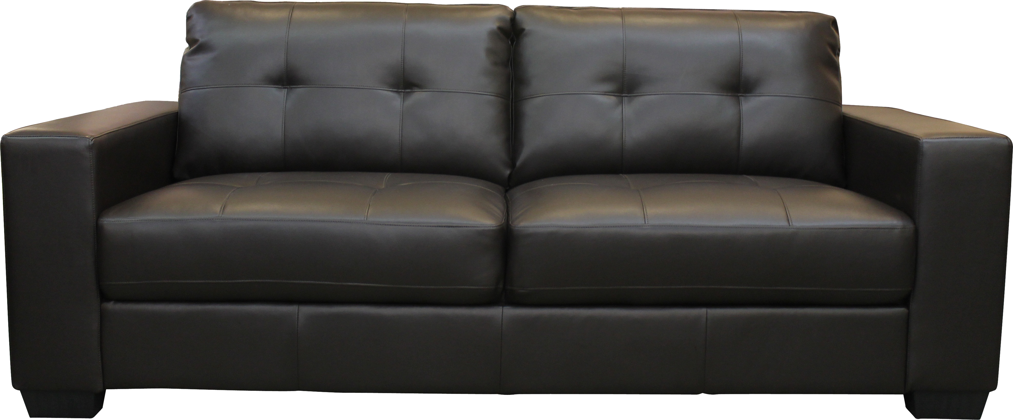 Black sofa PNG image