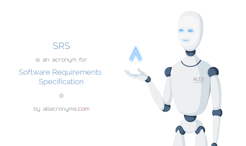 Srs Is An Acronym For Software Requirements Specification - Software Requirement Specification, Transparent background PNG HD thumbnail