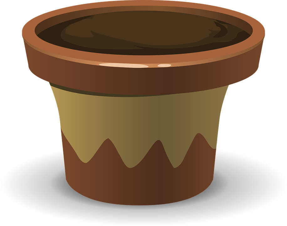 Pot Soil Dirt Gardening Flowerpot Potted Potting - Soil In A Pot, Transparent background PNG HD thumbnail