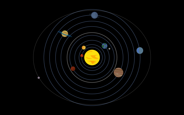 Nine planets, Hd, Vector, Sol