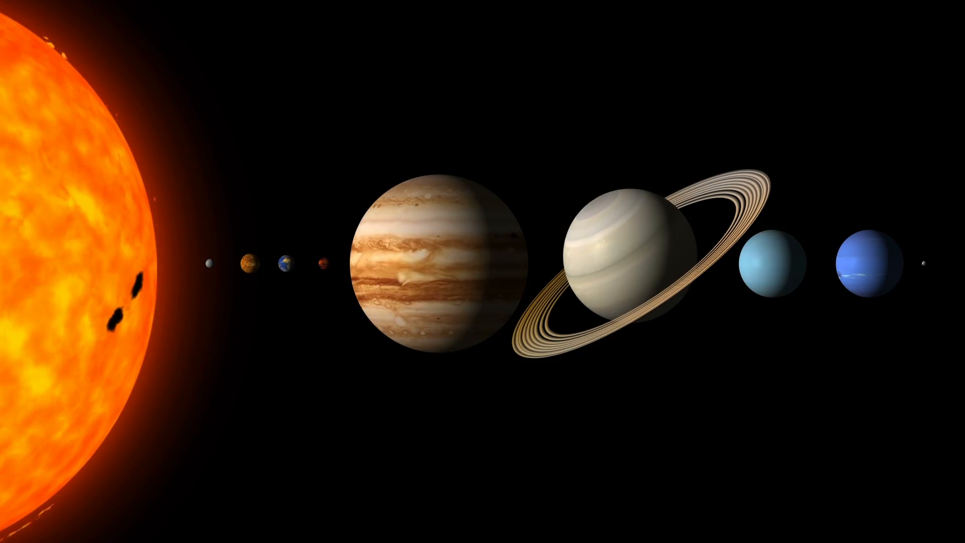 The Planets Of The Solar System By Order Motion Background   Videoblocks - Solar System, Transparent background PNG HD thumbnail