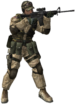 File:bf2 M4 Soldier.png - Soldier, Transparent background PNG HD thumbnail