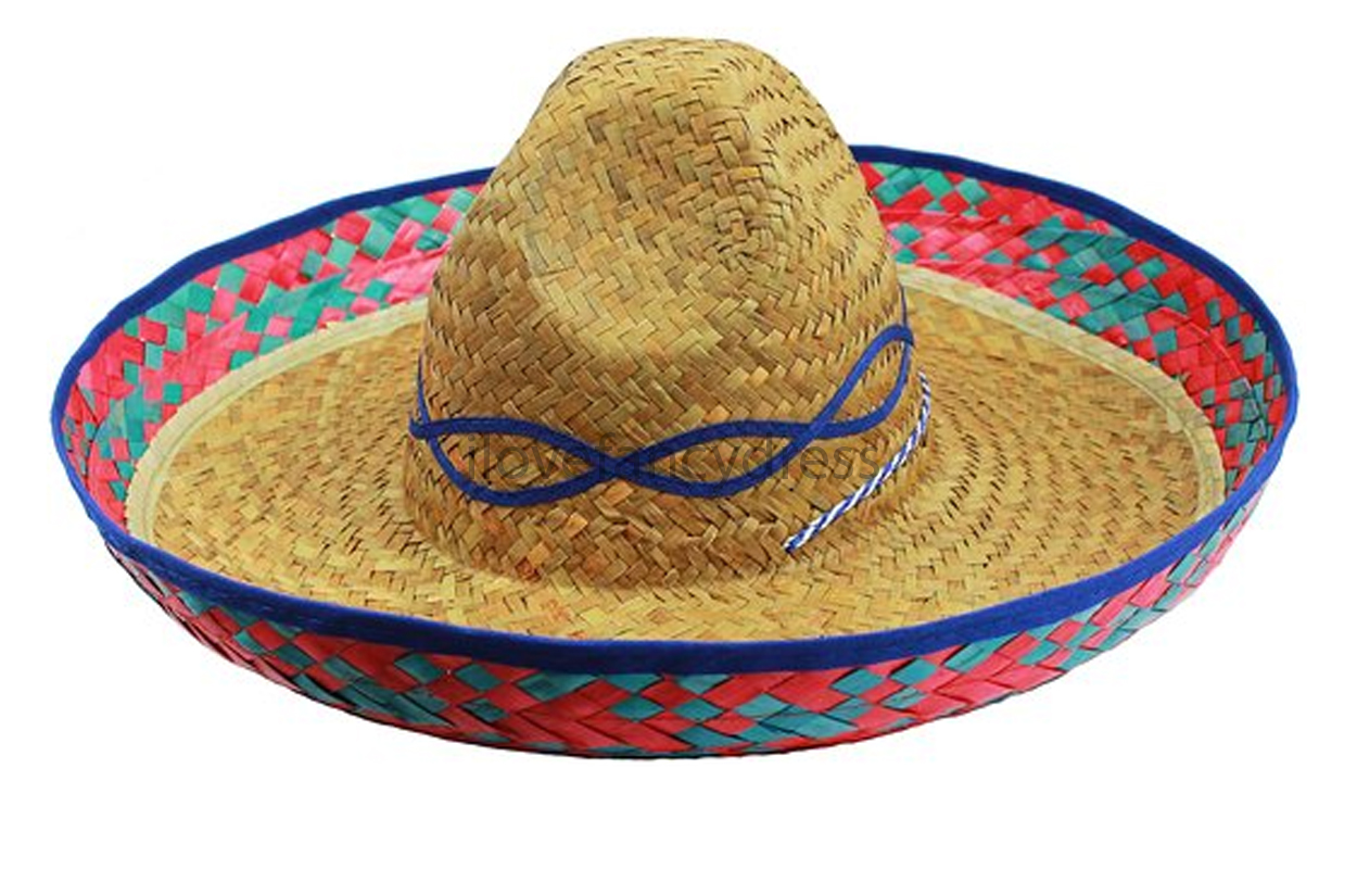 Blue Sombrero Hat Mexican Fancy Dress Wild Western  - Sombrero, Transparent background PNG HD thumbnail