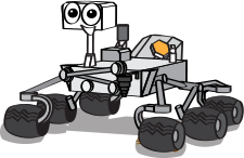 A Cartoon Of The Curiosity Rover With A Smiling Face Widthu003D - Space Rover, Transparent background PNG HD thumbnail