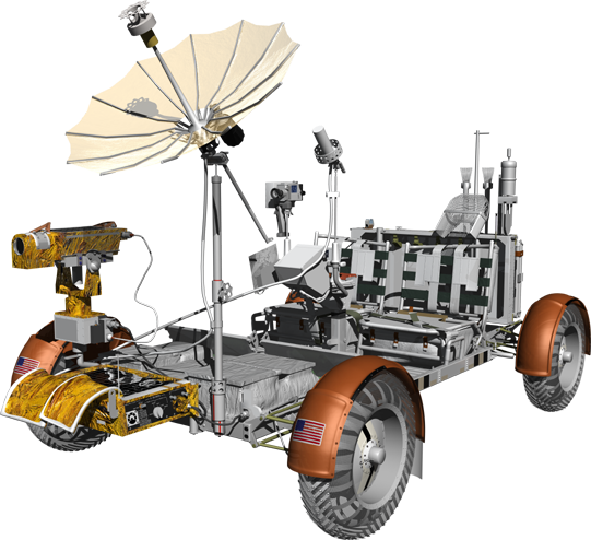 Apollo 15 Lunar Rover. - Space Rover, Transparent background PNG HD thumbnail
