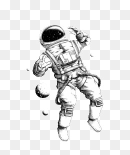 Astronauts Picture, Hand Painted Cartoon, Astronaut, Outer Space Png And Psd - Spaceman, Transparent background PNG HD thumbnail