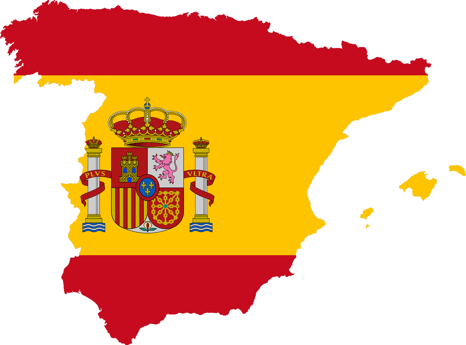 File:spain Flag Map Plus Ultra.png - Spanish Culture, Transparent background PNG HD thumbnail