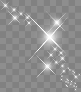 Decorative White Sparkling Effect - Sparkle, Transparent background PNG HD thumbnail