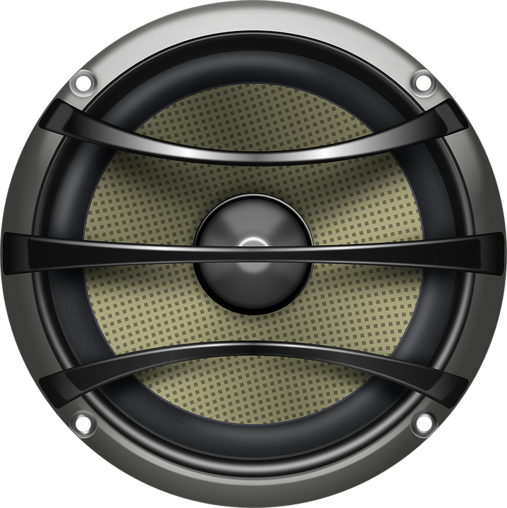 Speaker, Loudspeaker, Audio, Electronics, Grey, Metal - Speaker, Transparent background PNG HD thumbnail