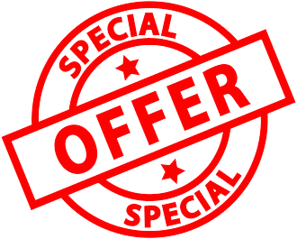 Red special offer badge Trans
