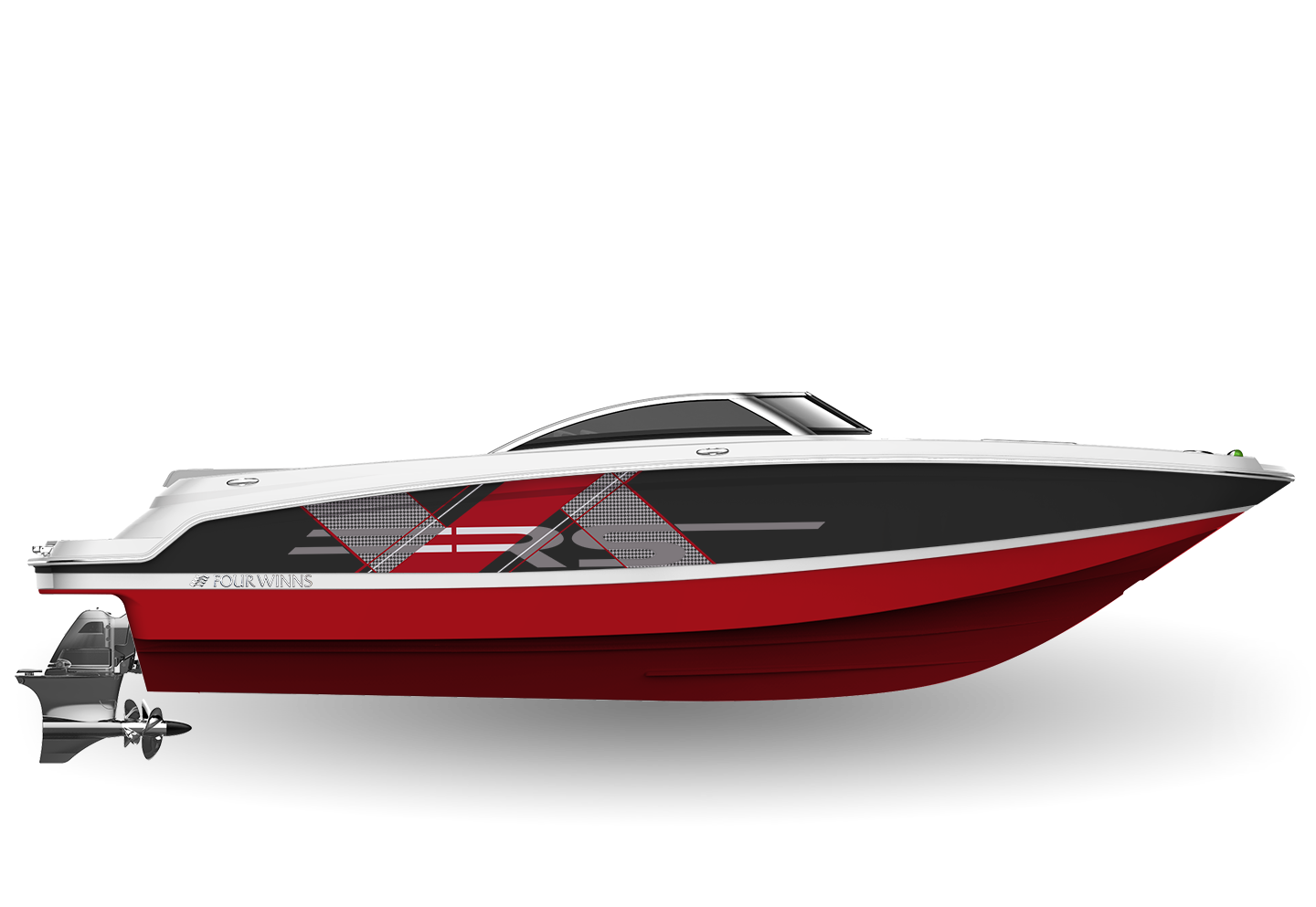Jet Black U0026 Crimson Red - Speed Boat, Transparent background PNG HD thumbnail
