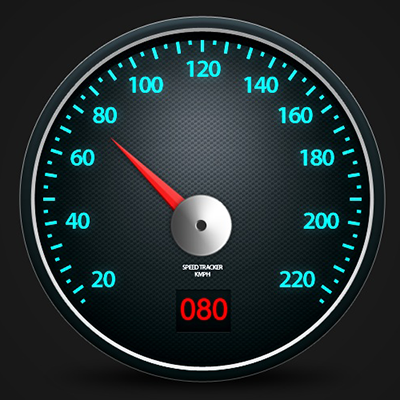 Vector HD Car speed dial crea
