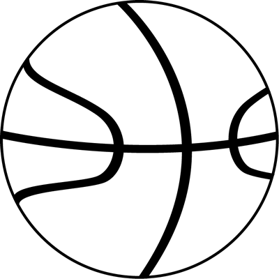 Basketball black and white ho