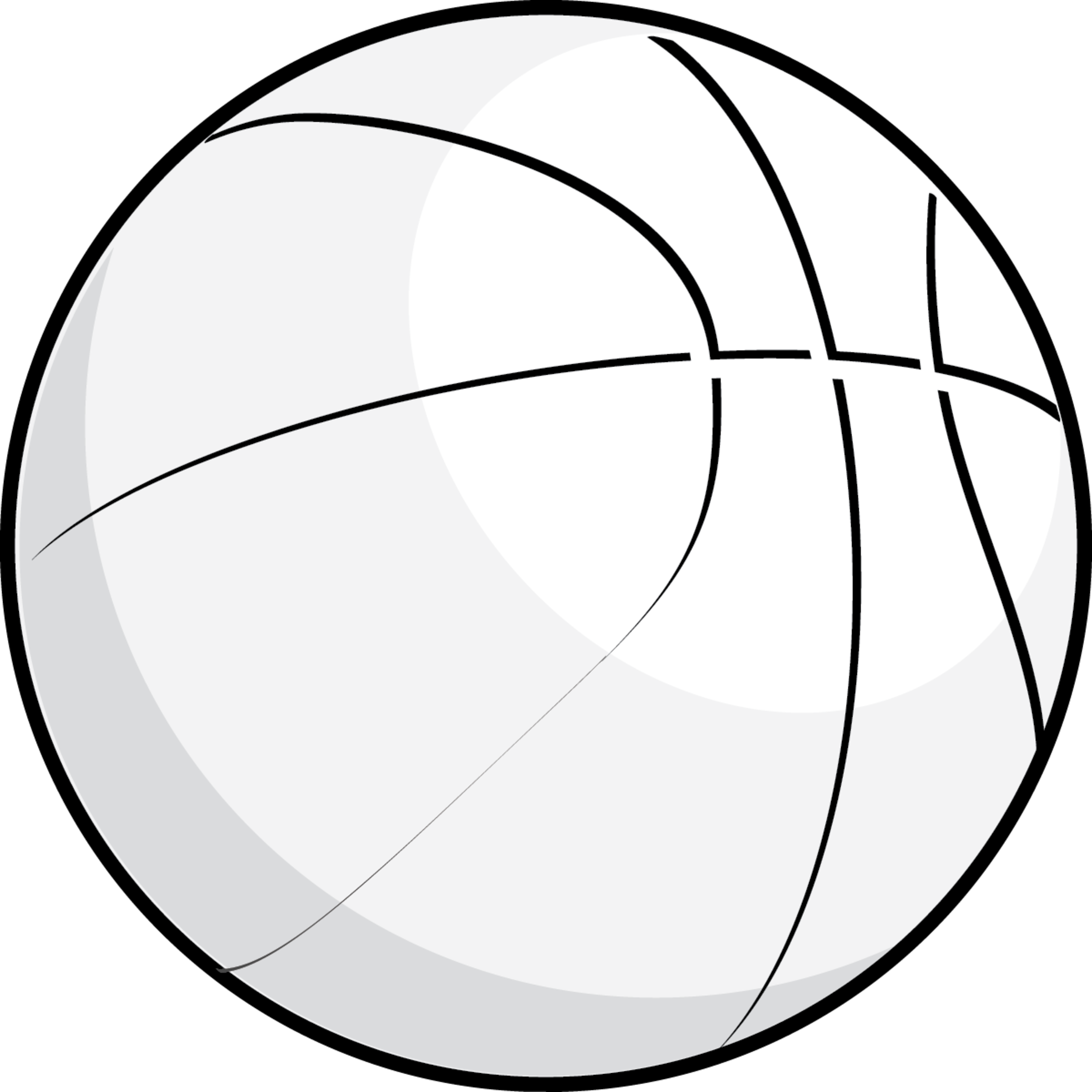 Basketball black and white bl