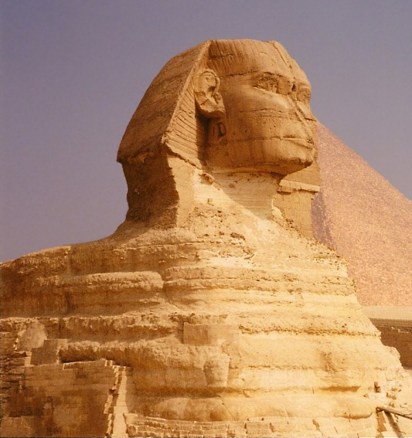 The Head Of The Great Sphinx, Which Is Carved From A Harder Layer Of Limestone - Sphinx Head, Transparent background PNG HD thumbnail