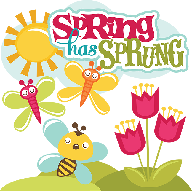 Spring Has Sprung SVG scrapbook collection svg files for scrapbooks springcut files for scrapbooking, Spring Has Sprung PNG - Free PNG