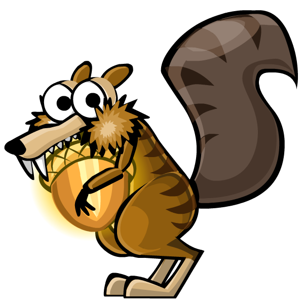 Dragon U2013 A Playable Character In Race For Nuts. Dragon Has A Unique Ability U2013 His Jump Is 50% Higher Than That Of Other Squirrels. - Squirrel With Nut, Transparent background PNG HD thumbnail