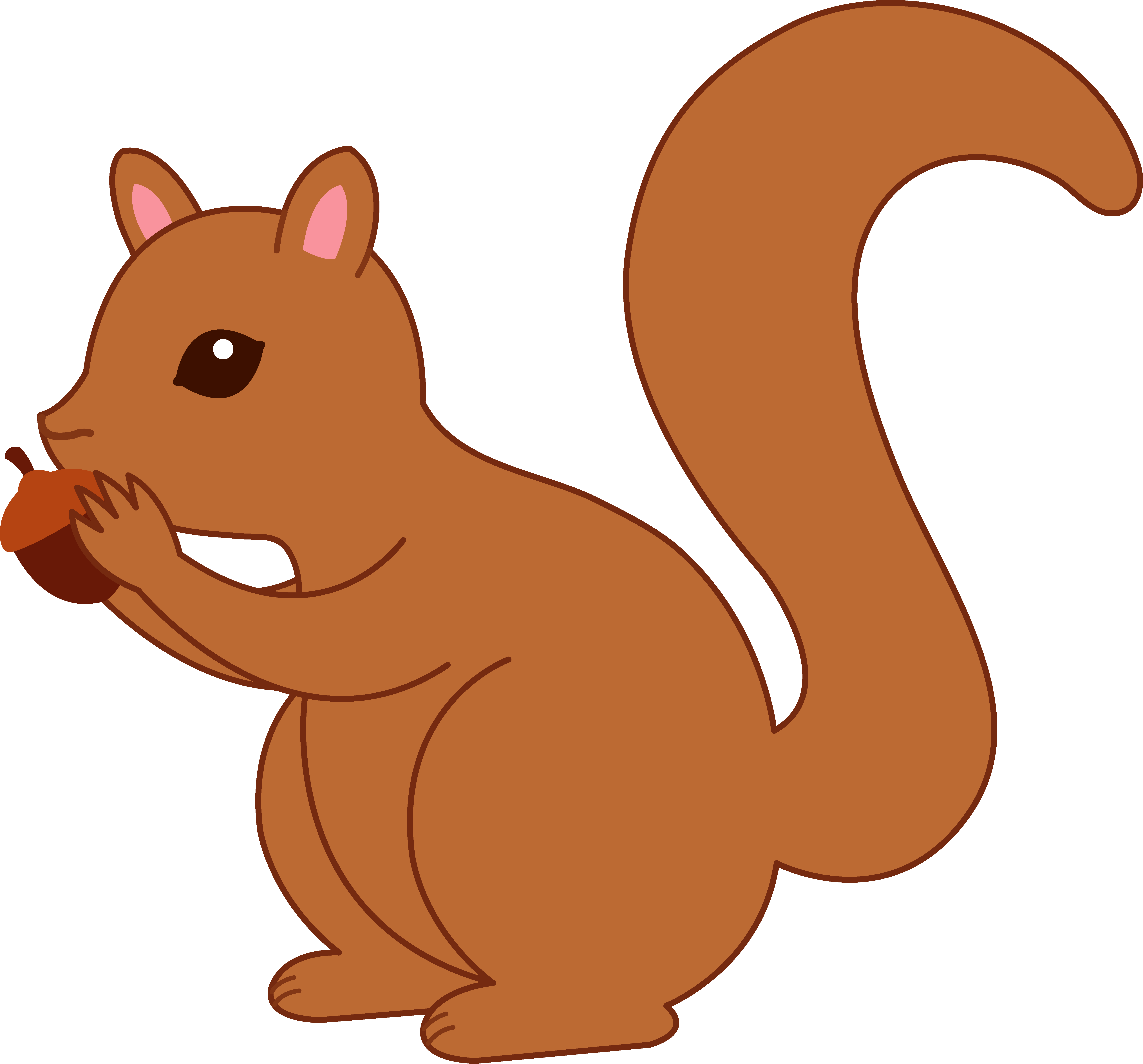Nut Cliparts #193050 - Squirrel With Nut, Transparent background PNG HD thumbnail